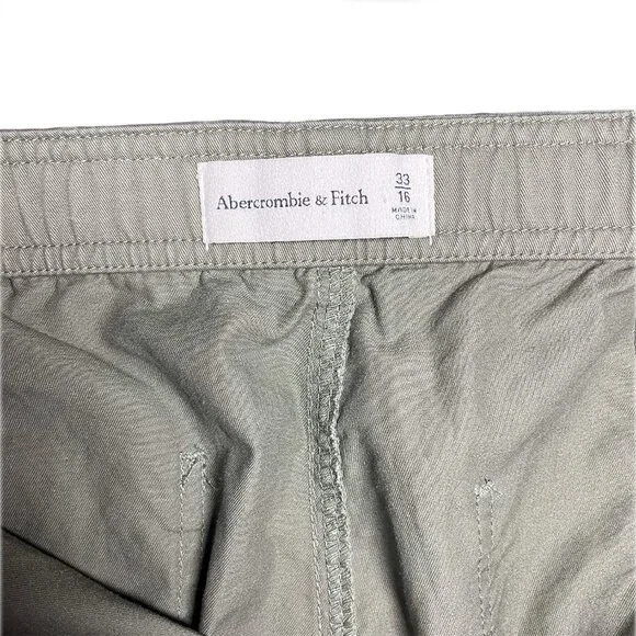 Abercrombie & Fitch Women's Relaxed Cargo Pants Olive Green Size 33/16 - Picture 8 of 8